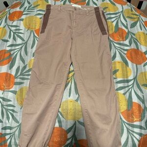 Anthropologie Tan Track Pants Versatile Joggers